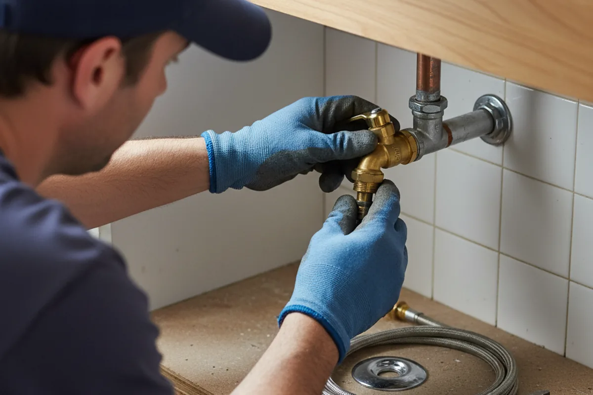 Shutoff valve and fitting work during Repiping in Portland